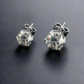 2 ct runde Brillanten-Ohrringe