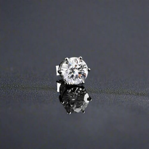 2ct Round Brilliant Cut Earrings