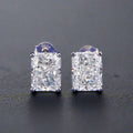 5 ct Radiant-Schliff-Ohrringe