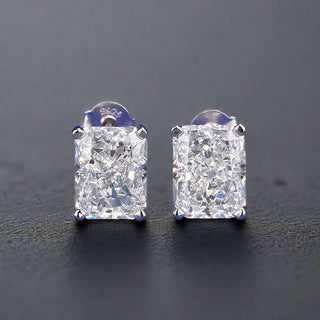 5ct Radiant Cut Earrings