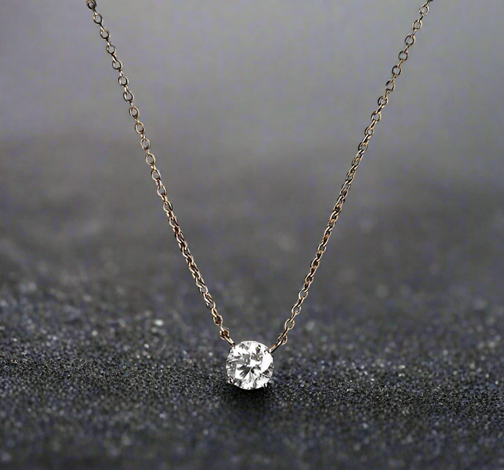 'Rhone' Solitaire Necklace