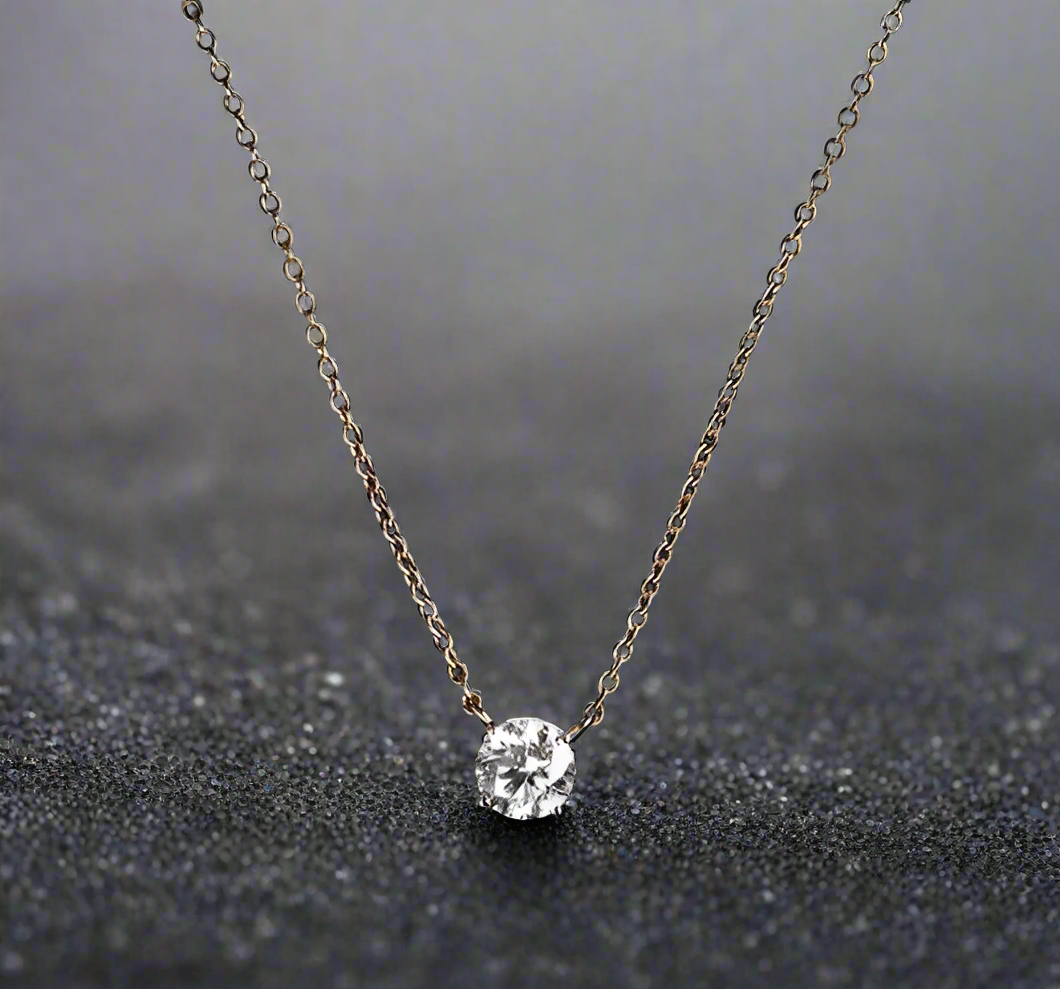 'Rhone' Solitaire Necklace