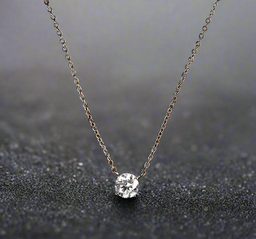 'Rhone' Solitaire Necklace