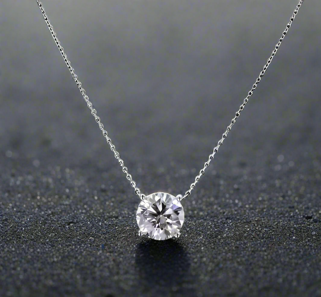 'Rhone' Solitaire Necklace