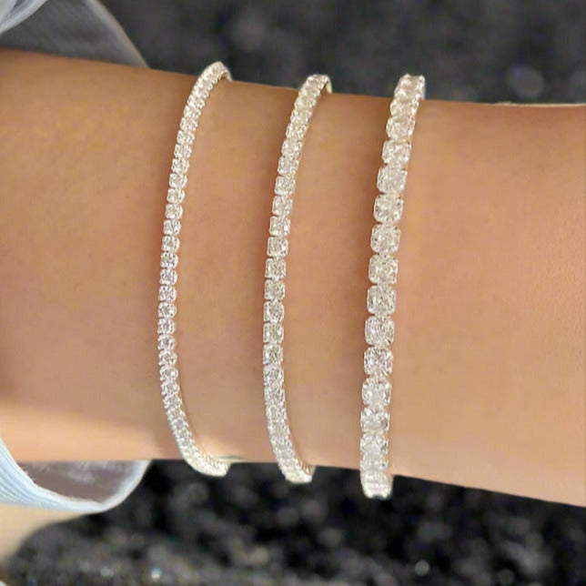 3mm Tennis Bracelet in 14K Solid Gold