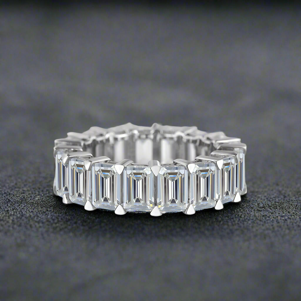 6.20 Emerald Cut Full Eternity Band