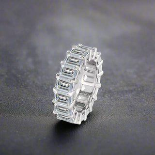 6.20 Emerald Cut Full Eternity Band