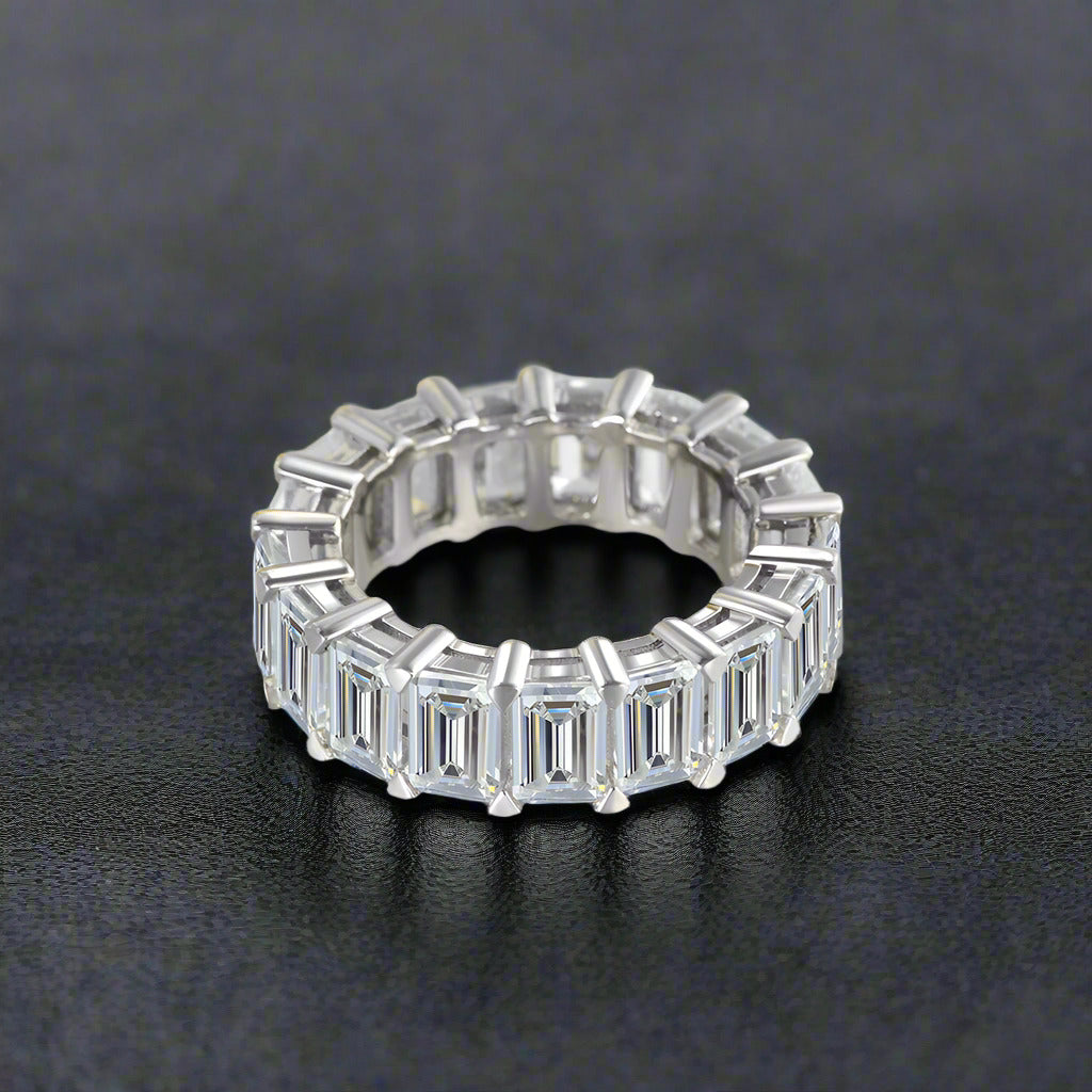 6.20 Emerald Cut Full Eternity Band