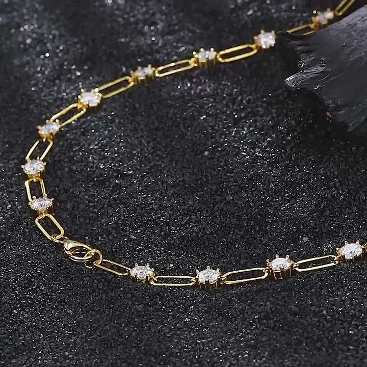 Diamond & Gold Chain Necklace