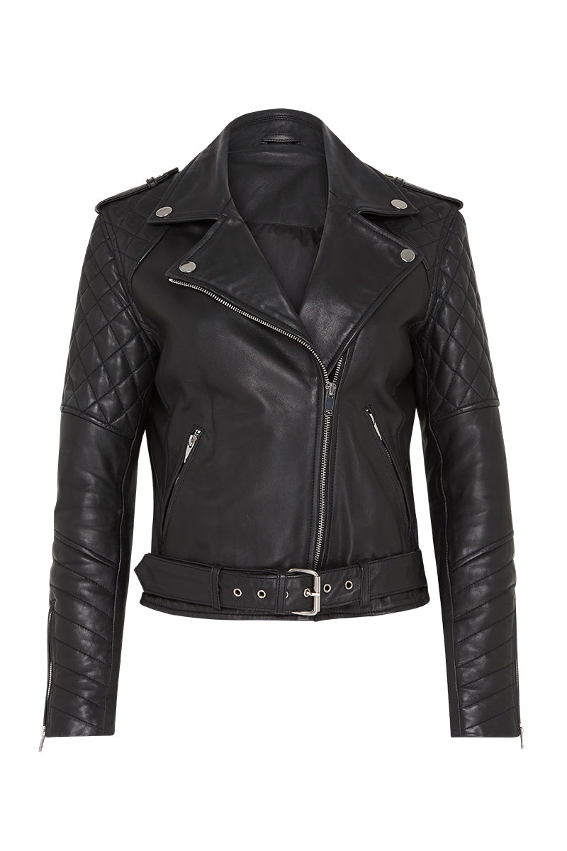 'She's with the Band' Limited Edition Quilted Leather Jacket